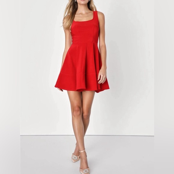 Lulus Dresses & Skirts - Like New Lulu’s Home Before Daylight Red Party Dress, Small. Lots of features!